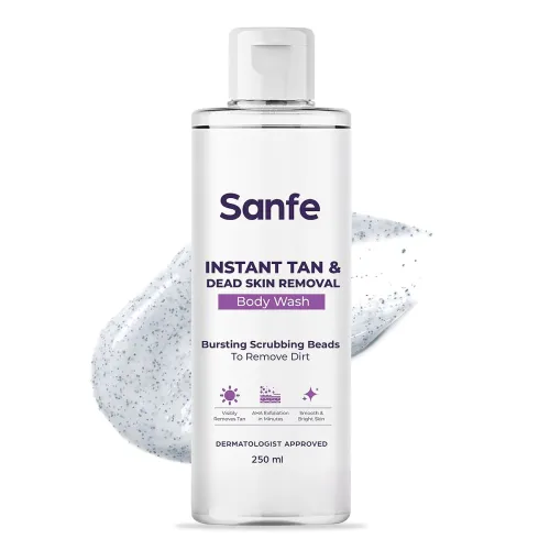 Image of Sanfe Instant Tan & Dead Skin Removal Exfoliating Body Wash