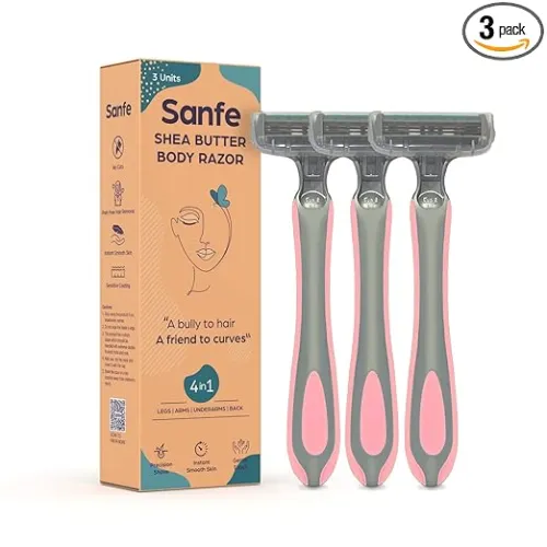 Image of Sanfe Shea Butter Body Razor for Women's pack of 3