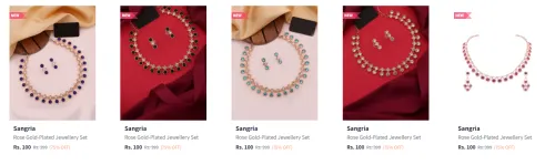 Image of Sangria Jewellery Sets starting at ₹100