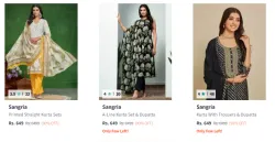 Sangria Kurta Sets at Minimum 90% Discount