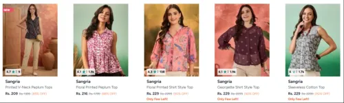 Image of Sangria Women's Clothing Starting @ ₹209