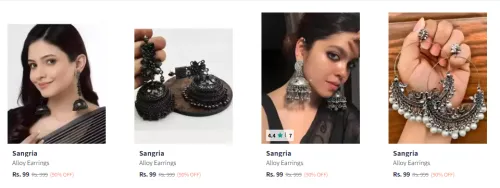 Image of Sangria Women's Earrings Flat @ ₹99