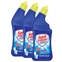 Sani Fresh Toilet Cleaner- 1L x (Pack Of 3) | Advanced Thicker Formula | Removes Toughest Stains | Provides Long Lasting Freshness