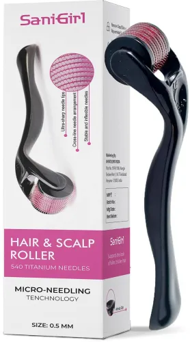 Image of SaniGirl Derma Roller 0.5mm for Hair Growth – 20g