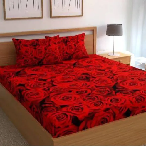 Image of Sanjeet Cotton King Flat Bedsheet 260TC 