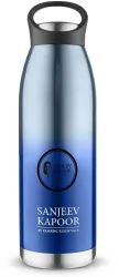 Sanjeev Kapoor Delta 1000ml Hot & Cold Steel Flask (Blue)
