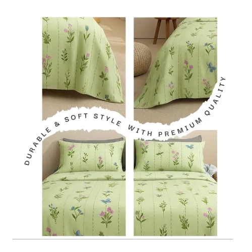 Image of SANMARINO 300 TC Microfiber XXL Soft Cotton Super King Size Bedsheet for Double