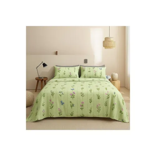 Image of SANMARINO Microfiber Cotton Super King Size Bedsheet with 2 Pillow Covers