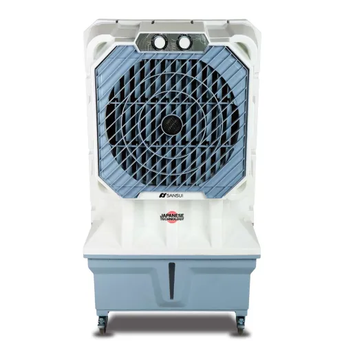 Image of Sansui 100 L Desert Air Cooler (White, Blue, GLACIAL_100)