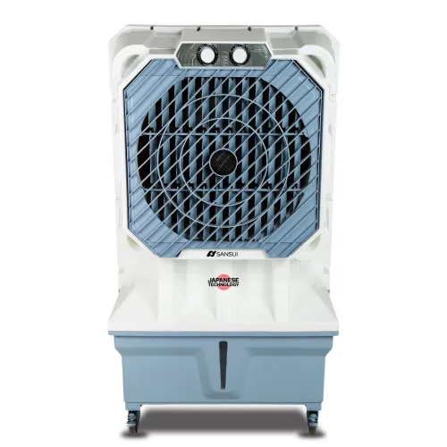 Image of Sansui 100 L Desert Air Cooler (White, Blue, GLACIAL_100)