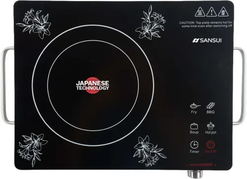 Image of Sansui 2200 W Radiant Cooktop Touch Panel (Black, SmartChef Max)