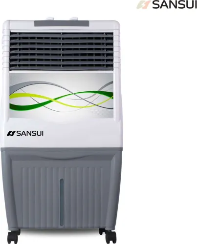 Image of Sansui 35 L Room / Personal Air Cooler 4-Way Air Deflection, Space Saver Design (Grey, White, Aero)
