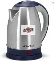 Sansui Instant Pro 1.8 Electric Kettle (1.8 L, Silver, Blue)