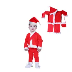 Santa Claus Christmas Costume Dress for Kids