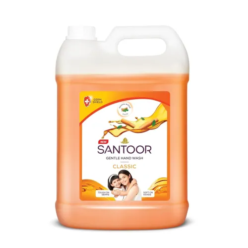 Image of Santoor Classic Gentle Hand Wash 5000ml with Natural Goodness of Sandalwood
