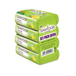 Santoor Fresh Skin Aloe Vera & Lime Bathing Soap