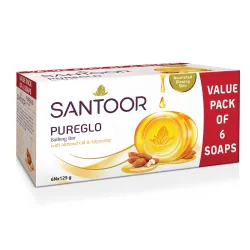 Santoor PureGlo Glycerine Soap 