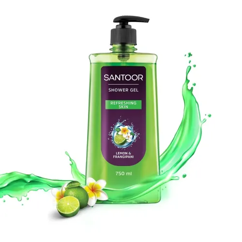 Image of Santoor Refreshing Body Wash Shower Gel 750ml 
