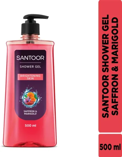 Image of Santoor Shower Gel Saffron and Marigold� Body Wash (500 ml)