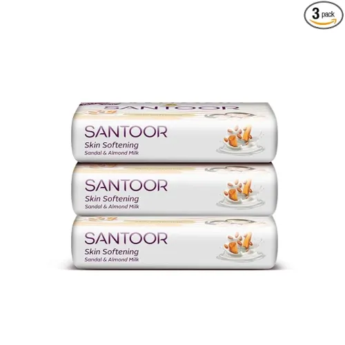 Image of Santoor Sandal Almond Milk Bathing Soap (PO3)