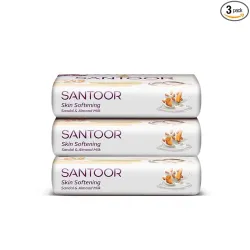 Santoor Sandal Almond Milk Bathing Soap (PO3)