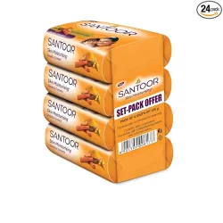 Santoor Sandal & Turmeric Bathing Soap 125g×24