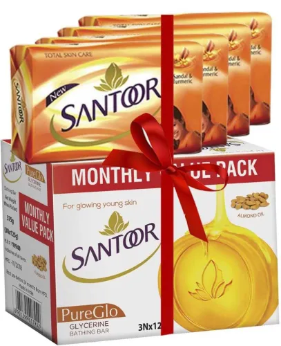 Image of Santoor Sandal & Turmeric Soap 125g * Pack of 7