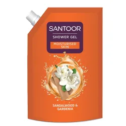 SANTOOR SHOWER GEL SANDALWOOD & GARDENIA 400ml