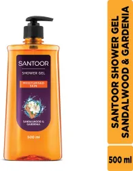Santoor Shower Gel Sandalwood and Gardenia Body Wash (500 ml)