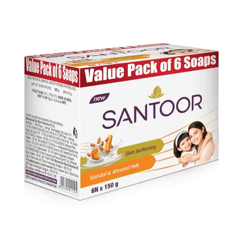 Image of Santoor Skin Softening Sandal Bathing Soap 