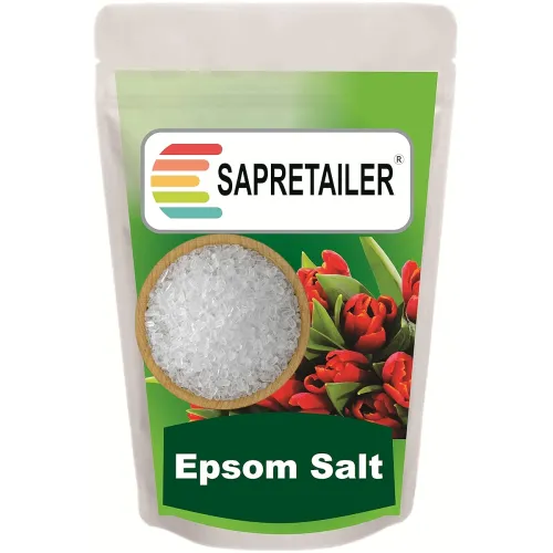 Image of SAPRETAILER Epsom Salt 1kg, Water Soluble Magnesium Sulfate Fertilizer for Plants