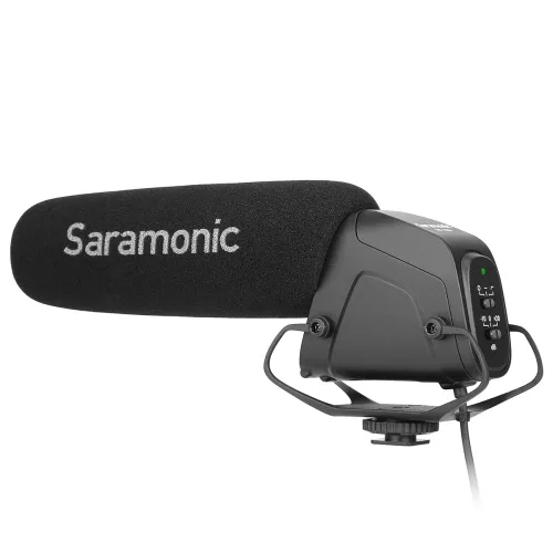 Image of Saramonic SR-VM4 Shotgun Mic (Supercardioid, 3-Level Control, AA-Powered)
