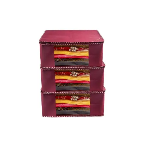 Image of Saree Covers with Zip 9inch Pack of 3