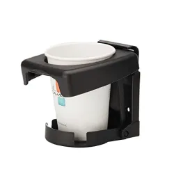 Sarte Car Drink Holder Foldable Cup Bottle Holders Glass Cup Can for All Car & Truck (Black)