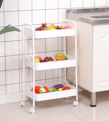Image of Sasimo 3-Tier Rotating Kitchen Rack Stand