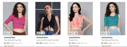Image of Sassafras Tops Starting @ ₹131