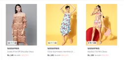 SASSAFRAS Womens Dresses Starting at just ₹149