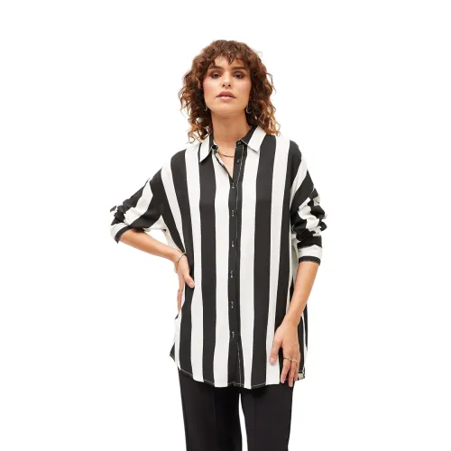 Image of Sassafras Women Polka Dot Oversize Shirt