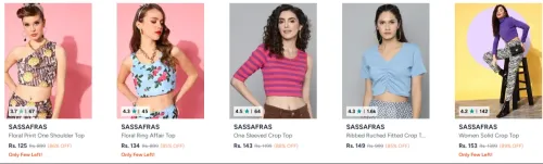 Image of Sassafras Women's Tops Starting @ ₹125 