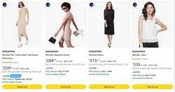 SASSAFRAS Womens dresses upto 85% Discount