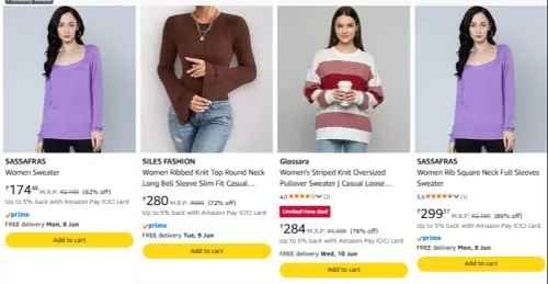 Image of Sassafras Womens Sweater Starting ₹176 