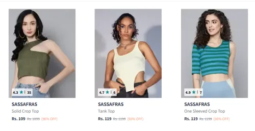 Image of Sassafras Women's Top Starting at just ₹109