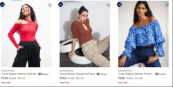 SASSAFRAS Womens Tops at minimum 73% Discount