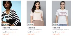 Sassafras Womens Tshirts starting @ ₹186