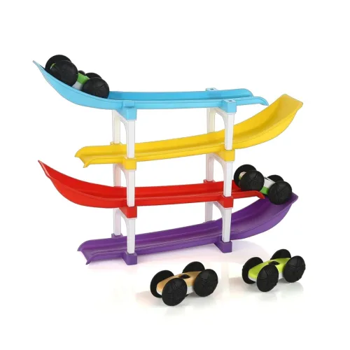 Image of Sassy Hues 4-Level Ramp Racer Car Toy