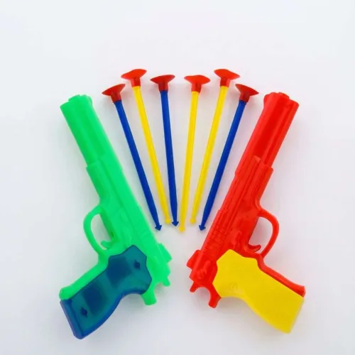 Image of Sasta he Kids Toy Gun Set Pack of 2 with 6 Soft Darts | Birthday Gift for Boys & Girls Guns & Darts (Multicolor)