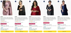 Sataz Womens saree at minimum 80% Discount