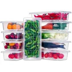 Satpurush Fridge Storage Containers Set of 6 | BPA Free Plastic Food Boxes with Lid 