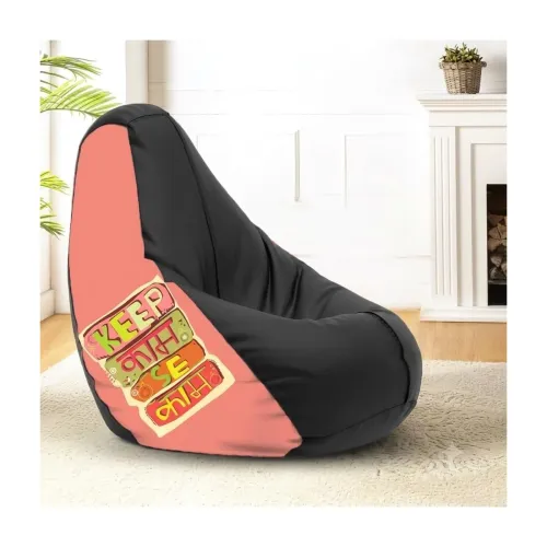 Image of Sattva 4XL Bean Bag Cover Without Beans, Faux Leather Bean Bags Cover