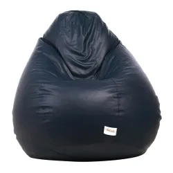 Sattva Classic Teardrop Shape Bean Bag Cover Without Beans XXXL Size - Navy Blue
